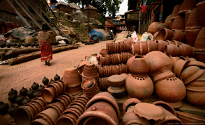 陶芸の町でもある世界遺産の町バクタプル