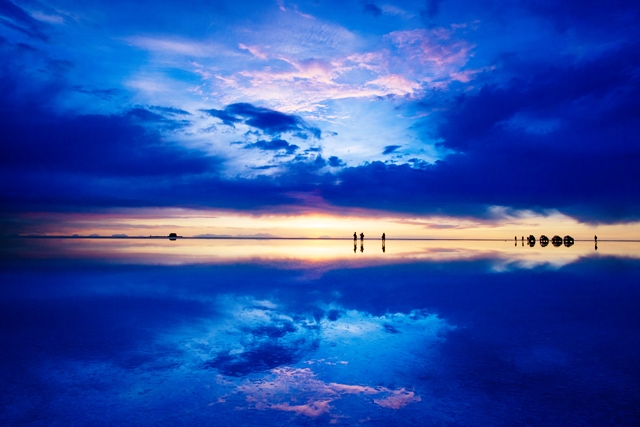ウユニ塩湖の塩、ボリビアの天空の湖