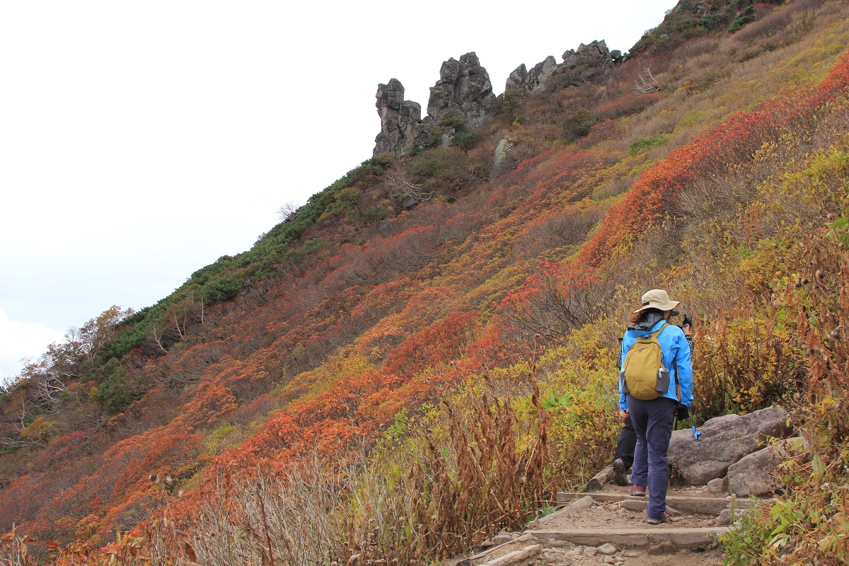日本で一番早い紅葉と山岳風景を同時に展望