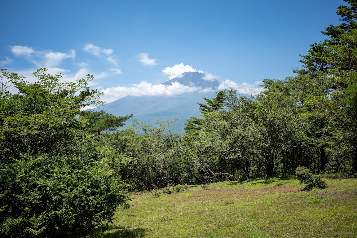 須走立山展望台から見る富士山（4日目）