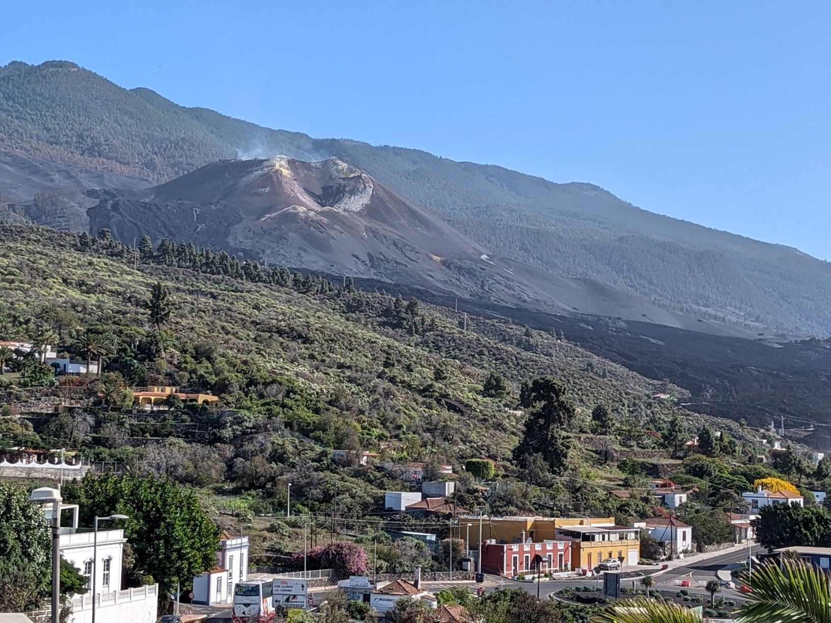2021年にできた新しい火山（ラ・パルマ島）