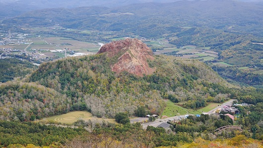 洞爺湖展望台から昭和新山