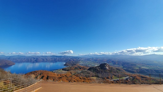 有珠山ロープウェイ山頂・洞爺湖展望台から
